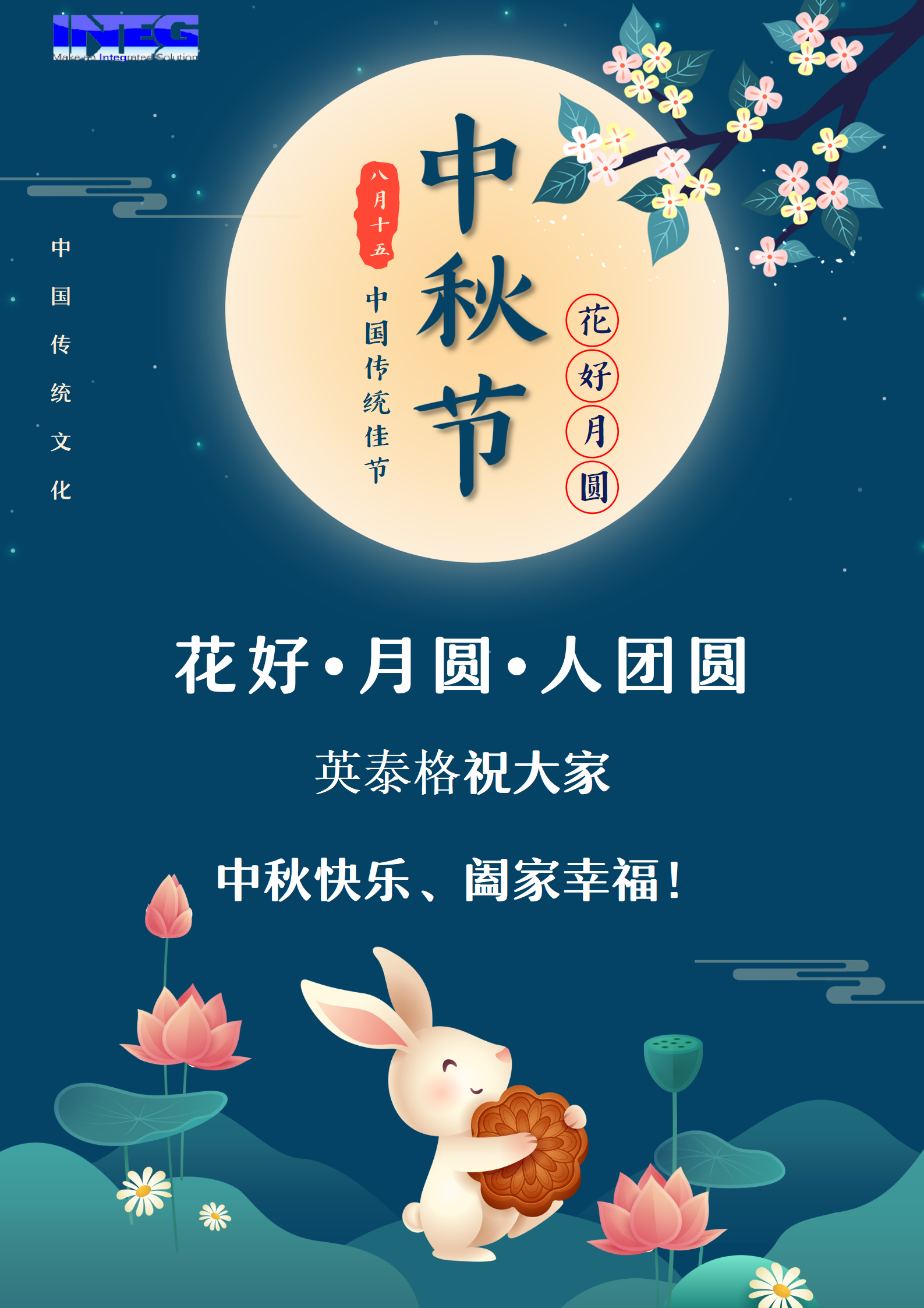 英泰格祝大家中秋節(jié)快樂(lè)！